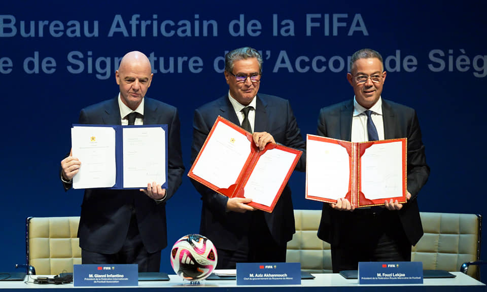 Historic Agreement…FIFA has chosen Morocco for its African headquarters