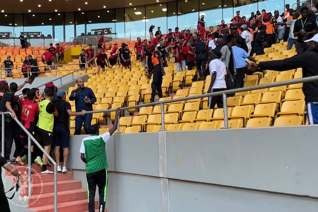 CAF investigating fan incident in Confederation Cup clash between ASC Jaraaf and USM Alger