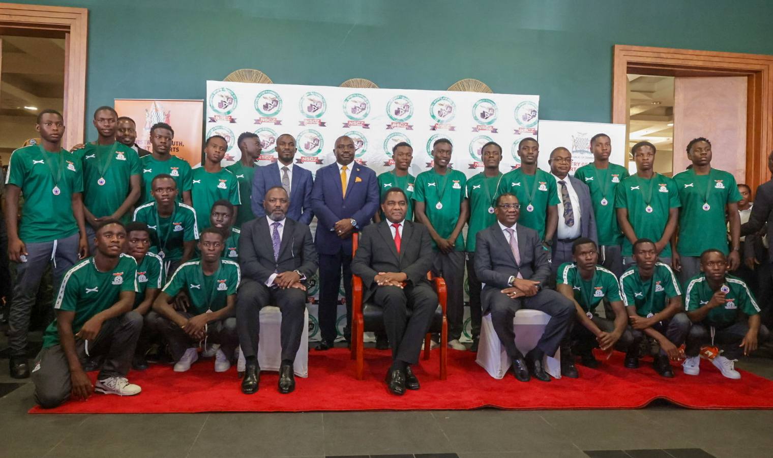 Zambia president fetes COSAFA Championship-winning teams