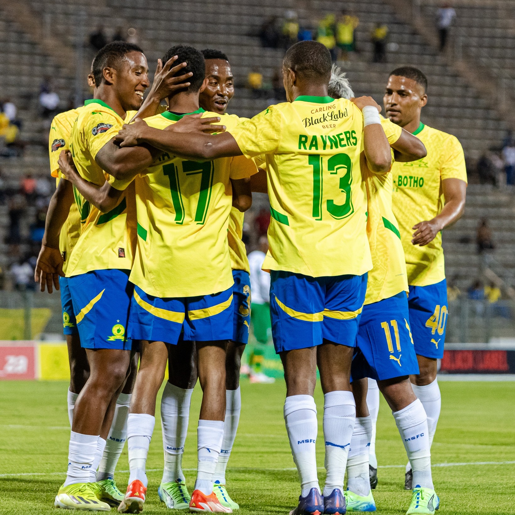 Betway Premiership: Rayners strike, vintage Onyango performance give Sundowns the edge over Stellies