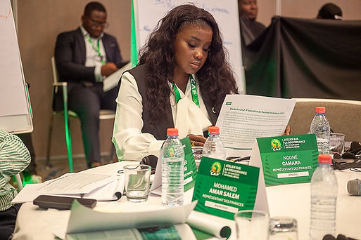 Photo from the Confederation of African Football (CAF) governance training workshop in Cotonou, Benin