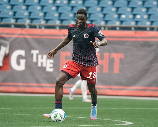 New England Revolution 2 midfielder Allan Oyirwoth
