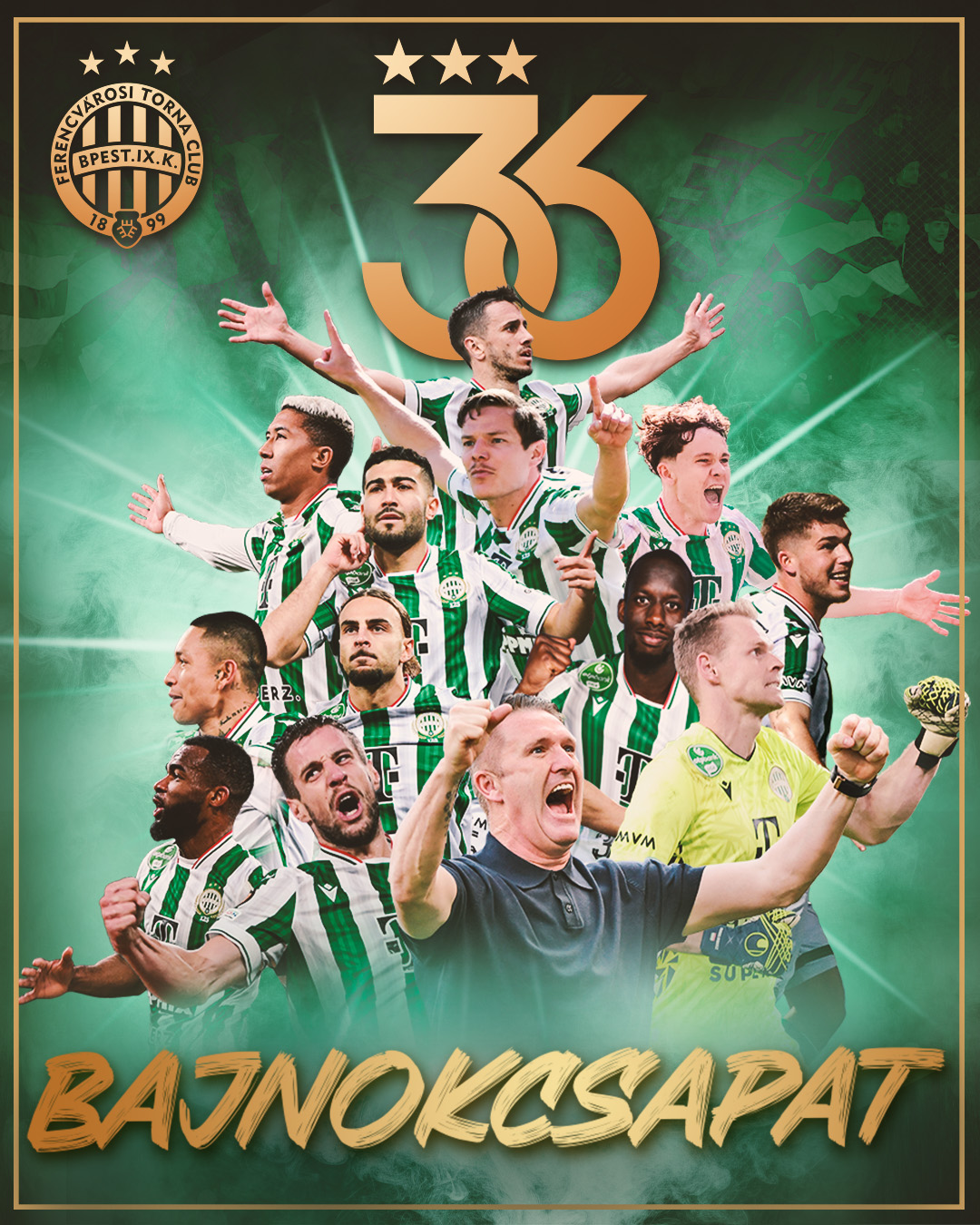 Several Africans clinch seventh consecutive Hungarian League title for Ferencvarosi after final day Victory