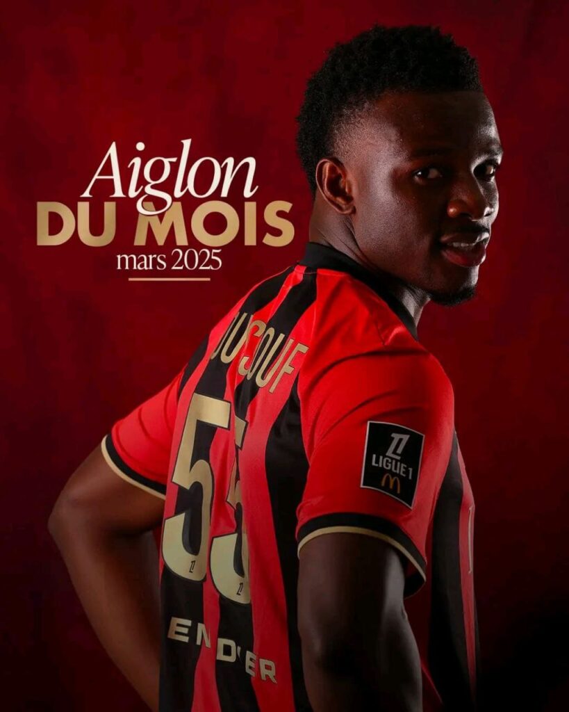 Youssouf Ndayishimiye voted Nice’s player of the month