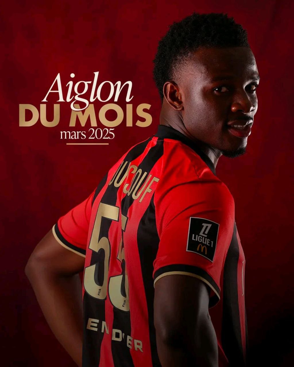 Youssouf Ndayishimiye voted Nice’s player of the month