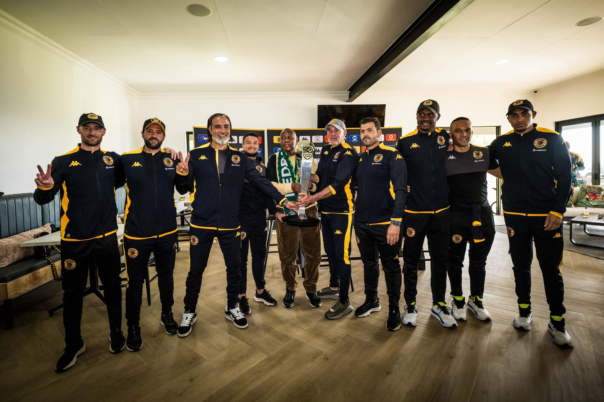 Kaizer Chiefs dedicate Nedbank Cup trophy to club chairman
