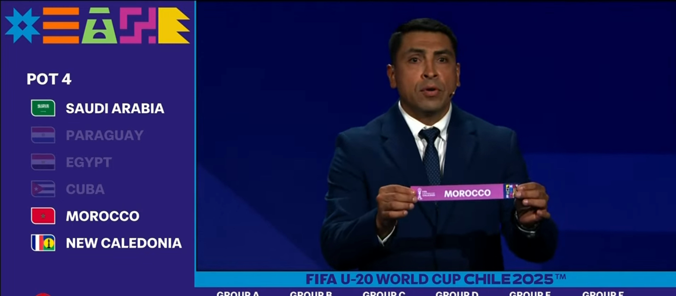 Coupe du monde U20 – Chili 2025 : le Maroc hérite d’un groupe relevé, tous les groupes révélés