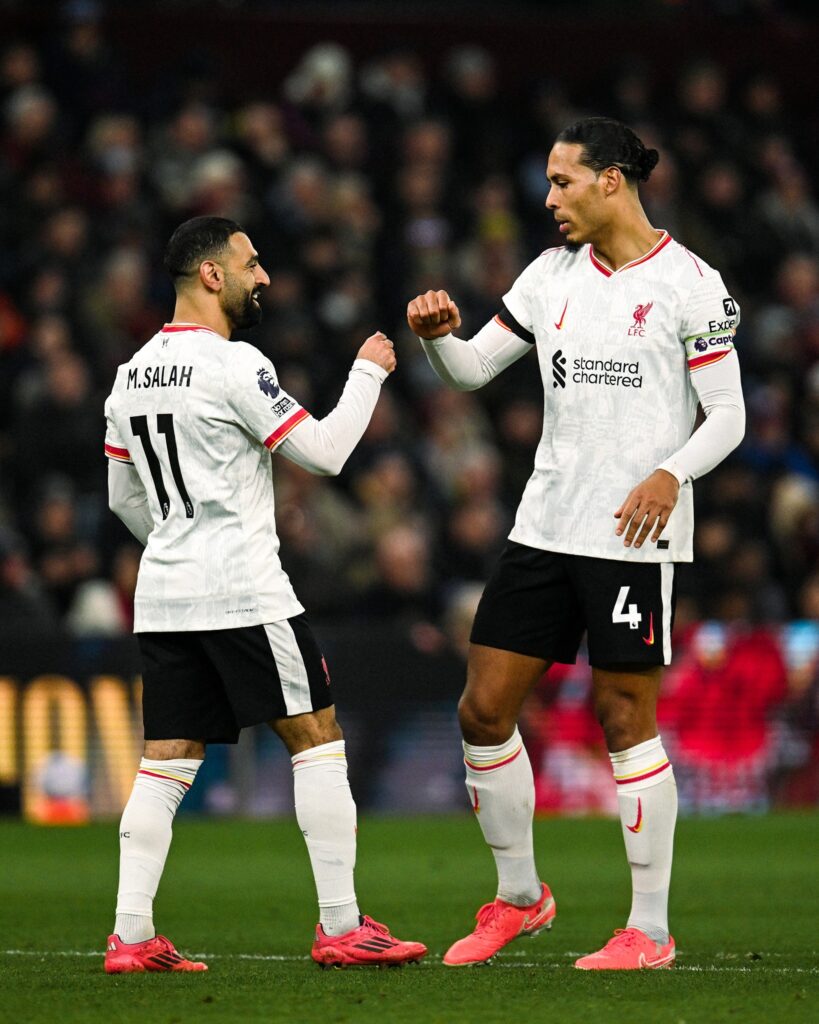 Salah influential again as Liverpool settle for draw at Aston Villa