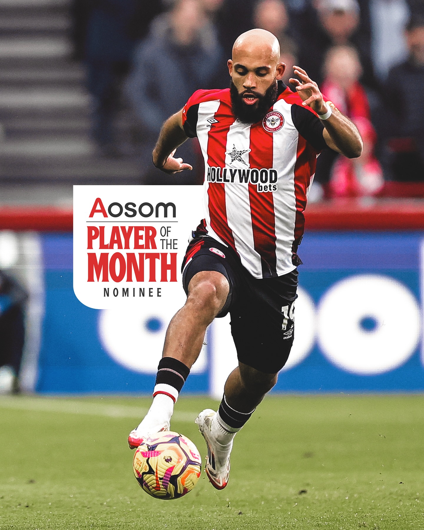 Red-hot Mbeumo bags Brentford FC’s  Player of the Month award