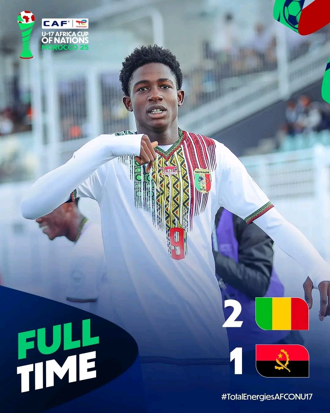 U-17 AFCON: Mali edge Angola to kick off action in Group D