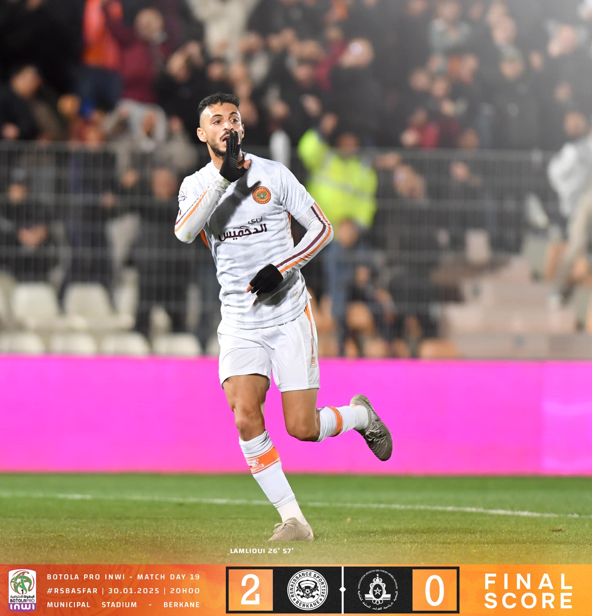 Botola Pro: RS Berkane further establish supremacy with victory over AS FAR