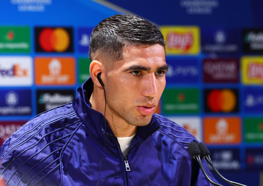 Achraf Hakimi the lone African representative in UEFA Champions League Team of the Year