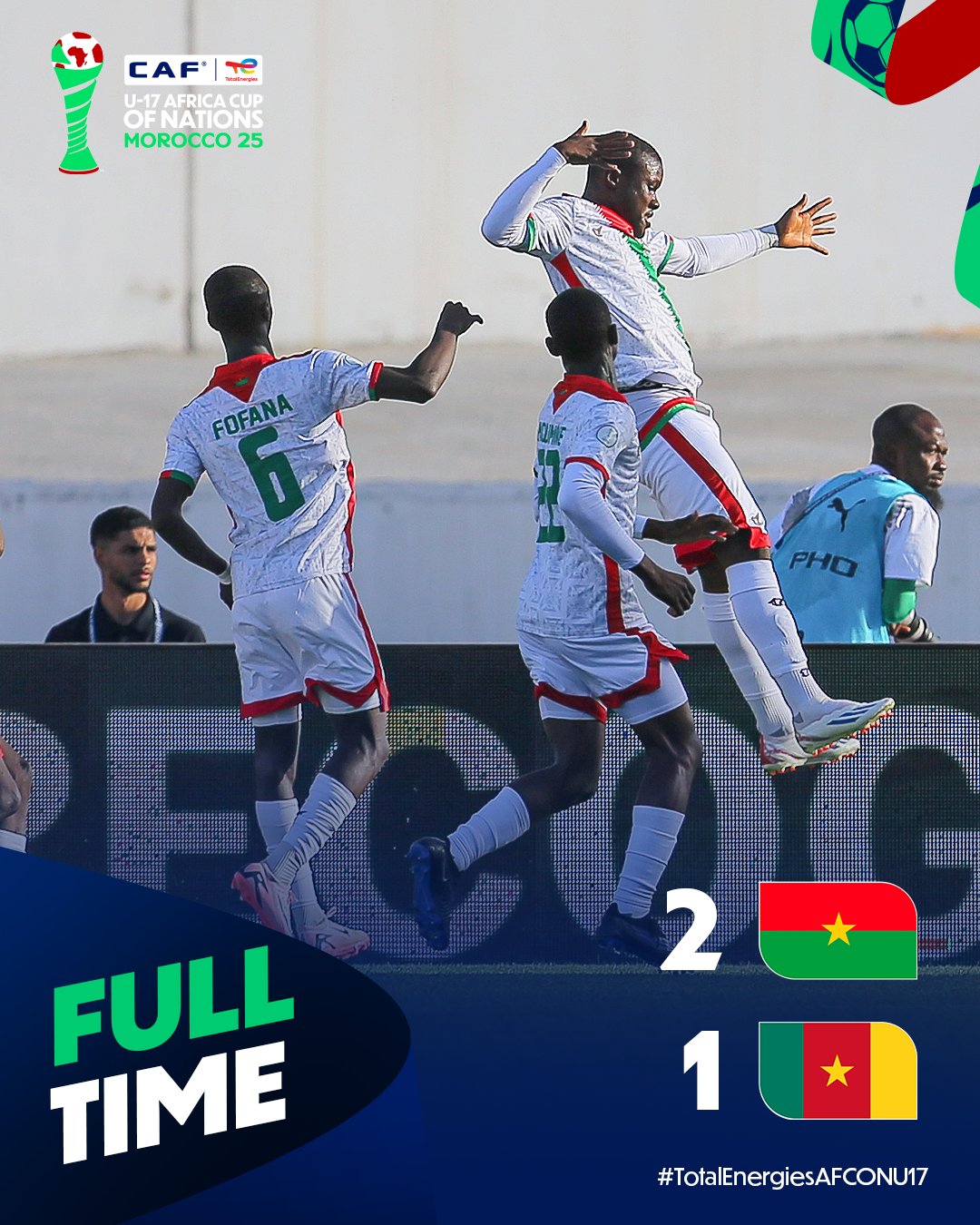 U-17 AFCON: Tapsoba steals the show with sensational strike in Burkina Faso victory
