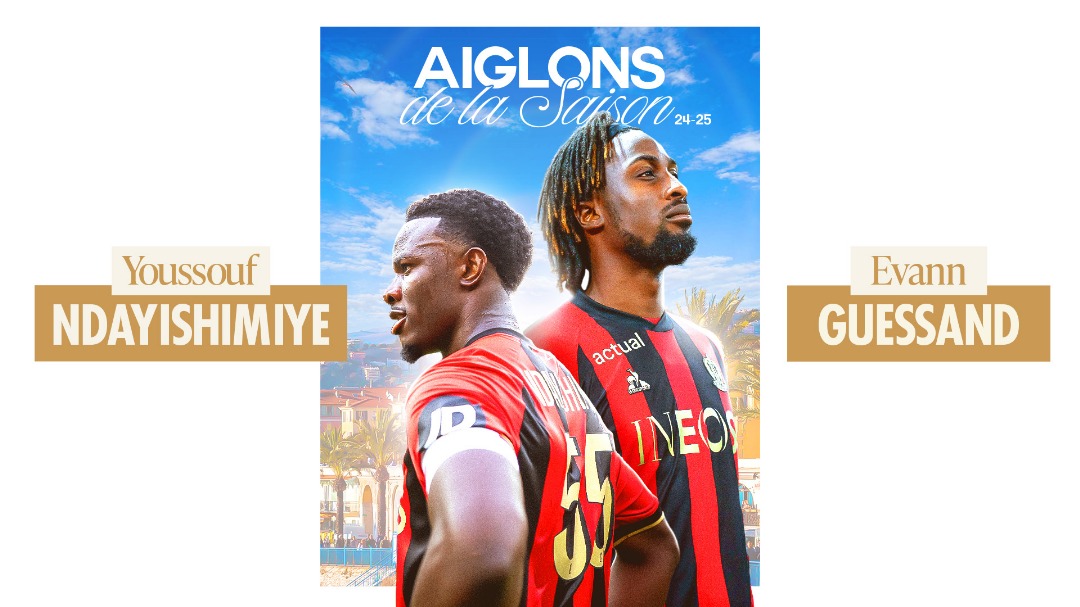 Guessand and Ndayishimiye share OGC Nice Player of the Season award