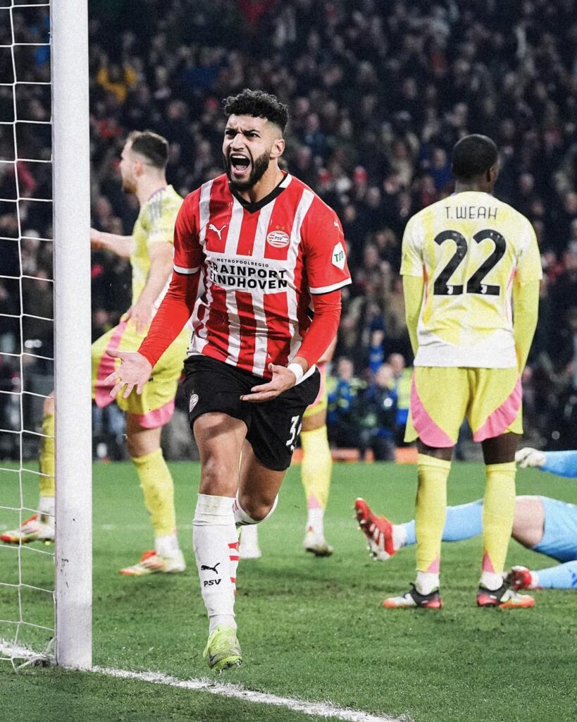 UEFA Champions League: Saibari scores to help PSV advance; Hakimi and PSG thump Brest