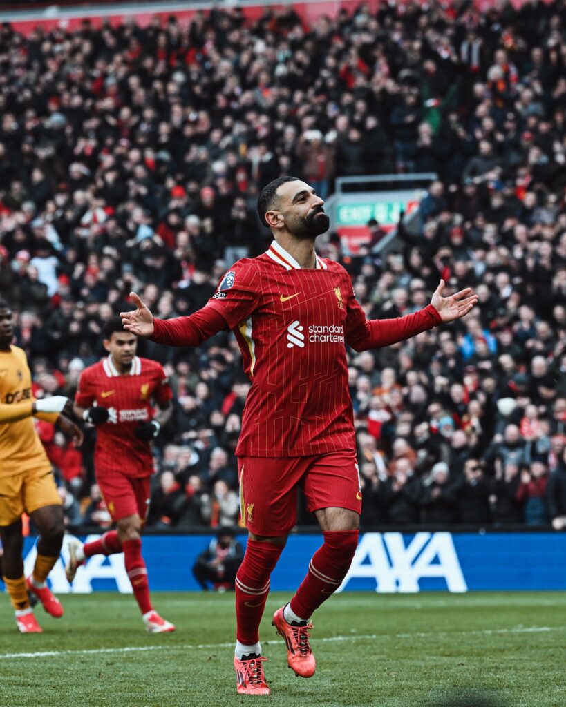 English Premier League: Salah penalty the difference in Liverpool victory over Wolves