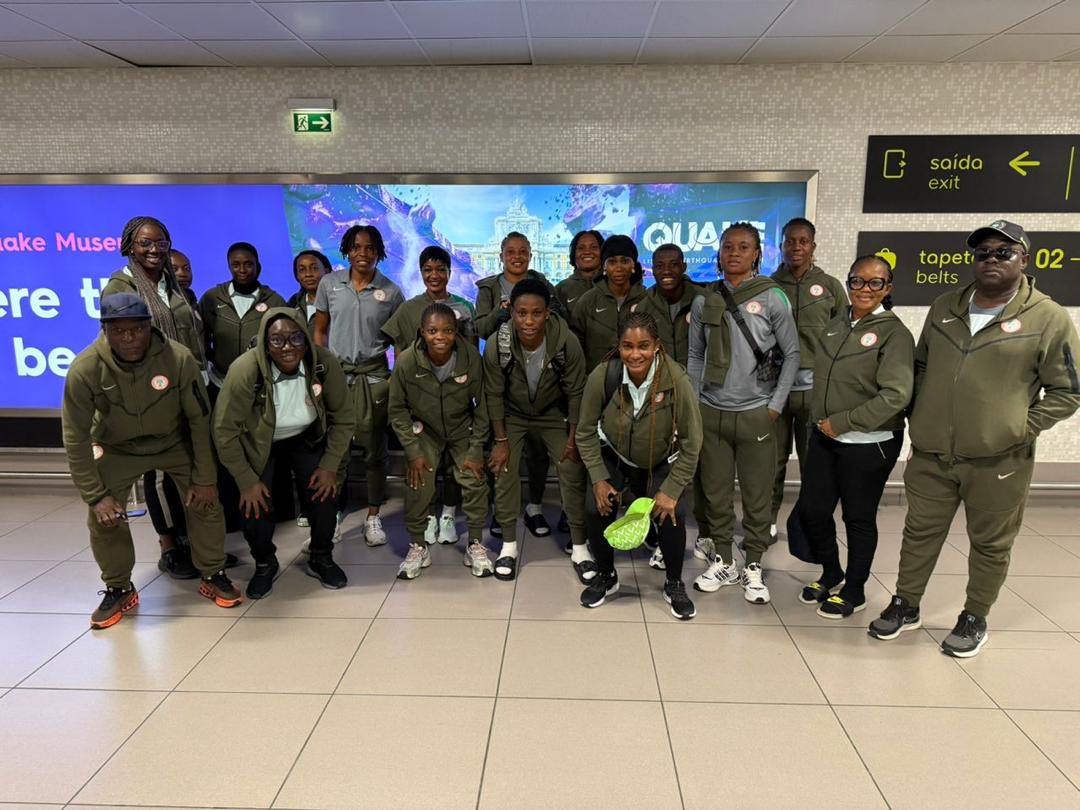 Nigeria Super Falcons arrive Lisbon for friendly with Portugal