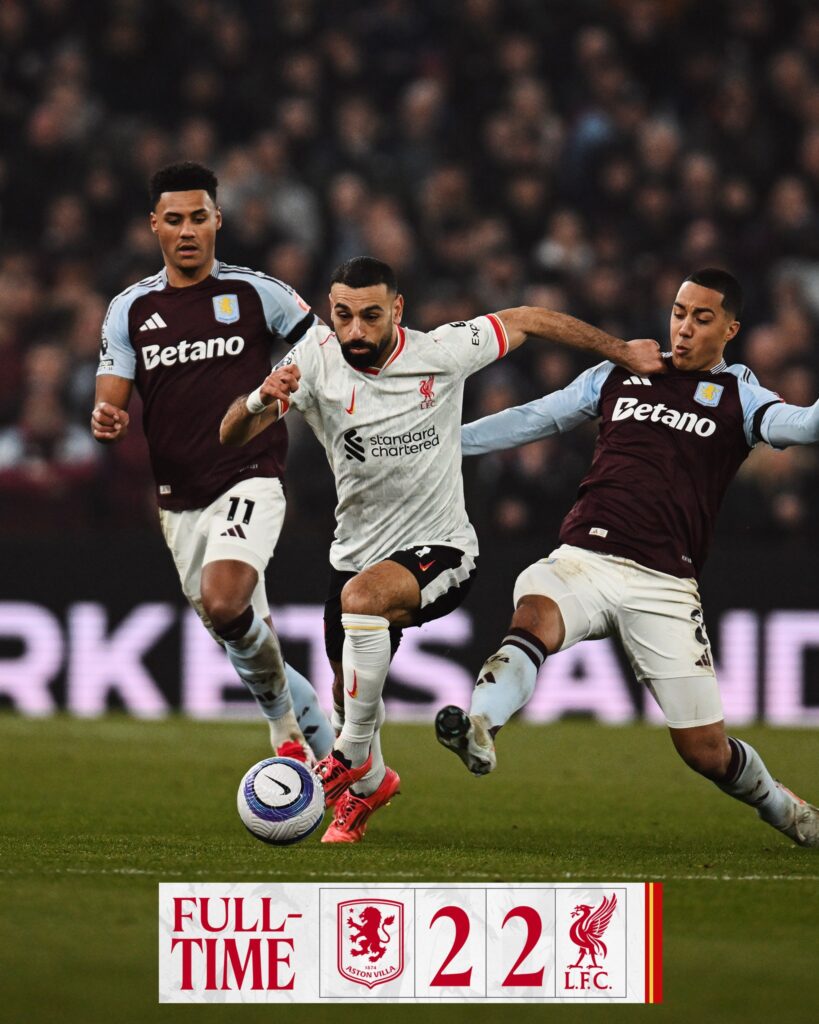 ‘Salah on a mission this season’ – Liverpool’s Slot after Aston Villa draw
