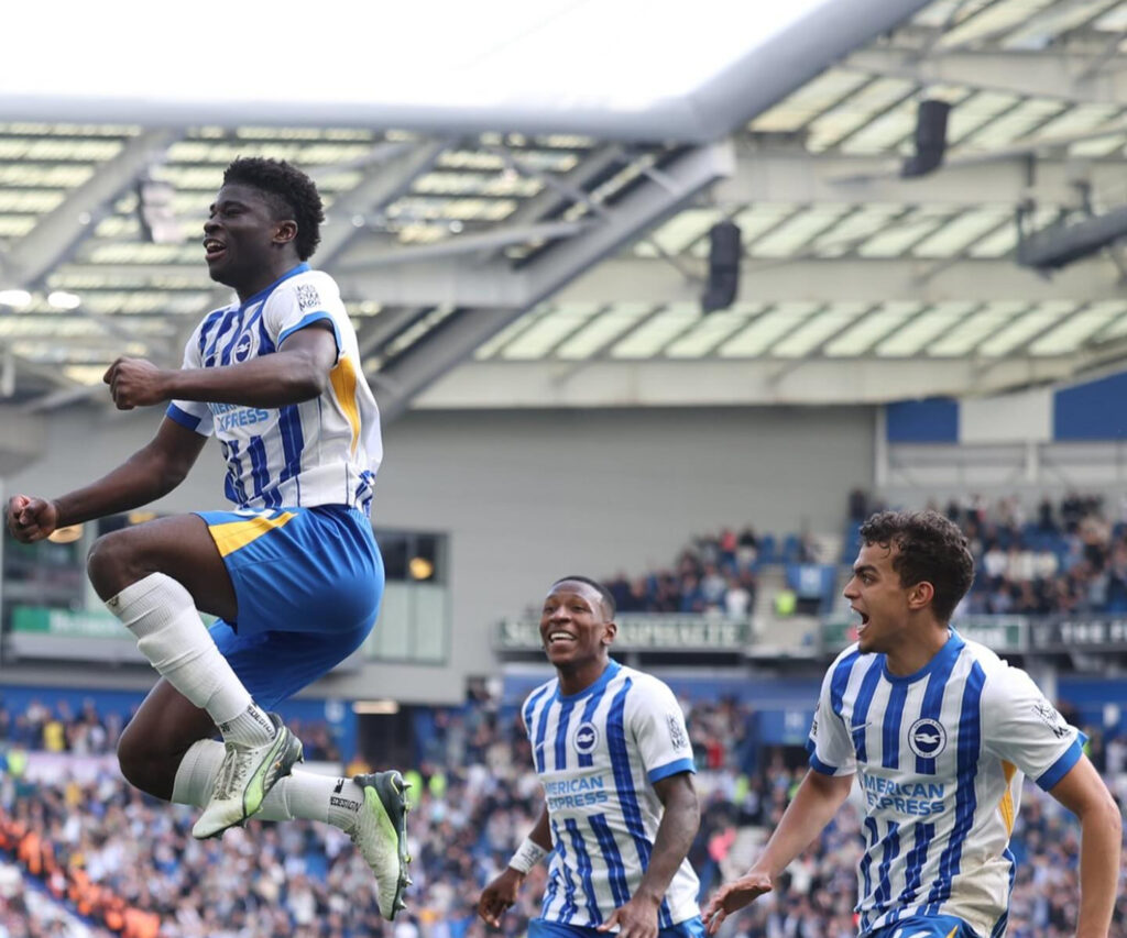 Premier League: Baleba completes dramatic Brighton comeback against Kudus’ West ham