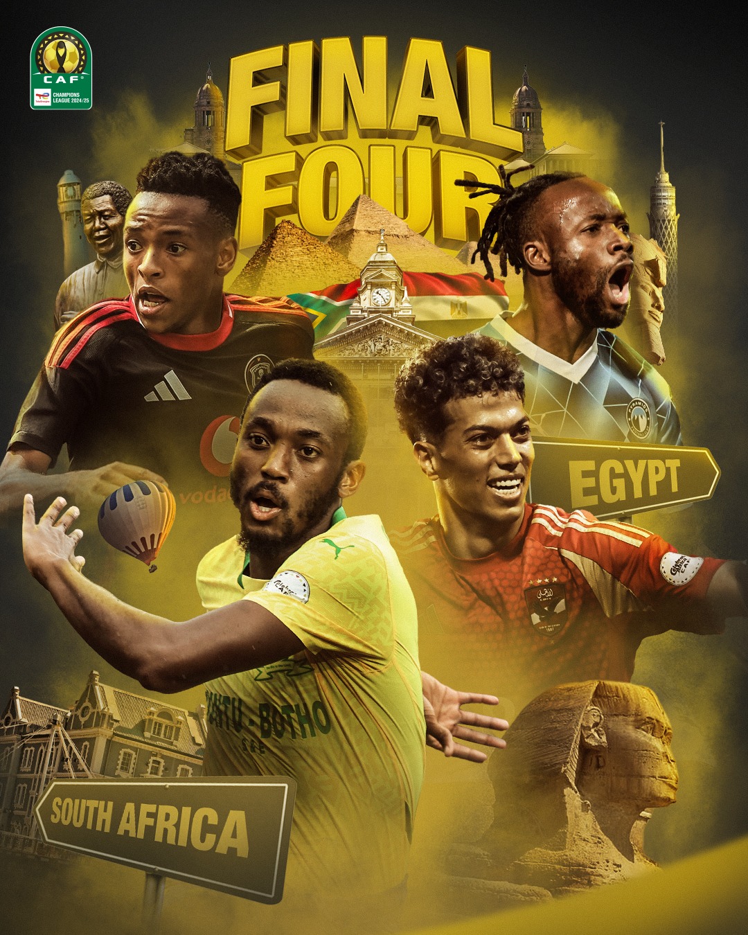 CAF announces kick off times for Champions League semifinal clashes