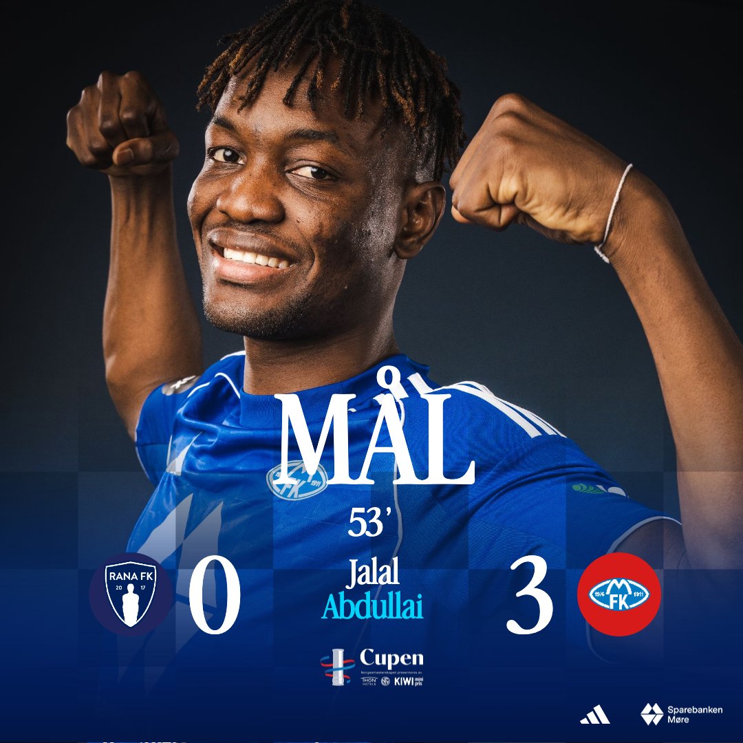 Ghanaian Jalal Abdullai strikes twice for Molde FK in Norway