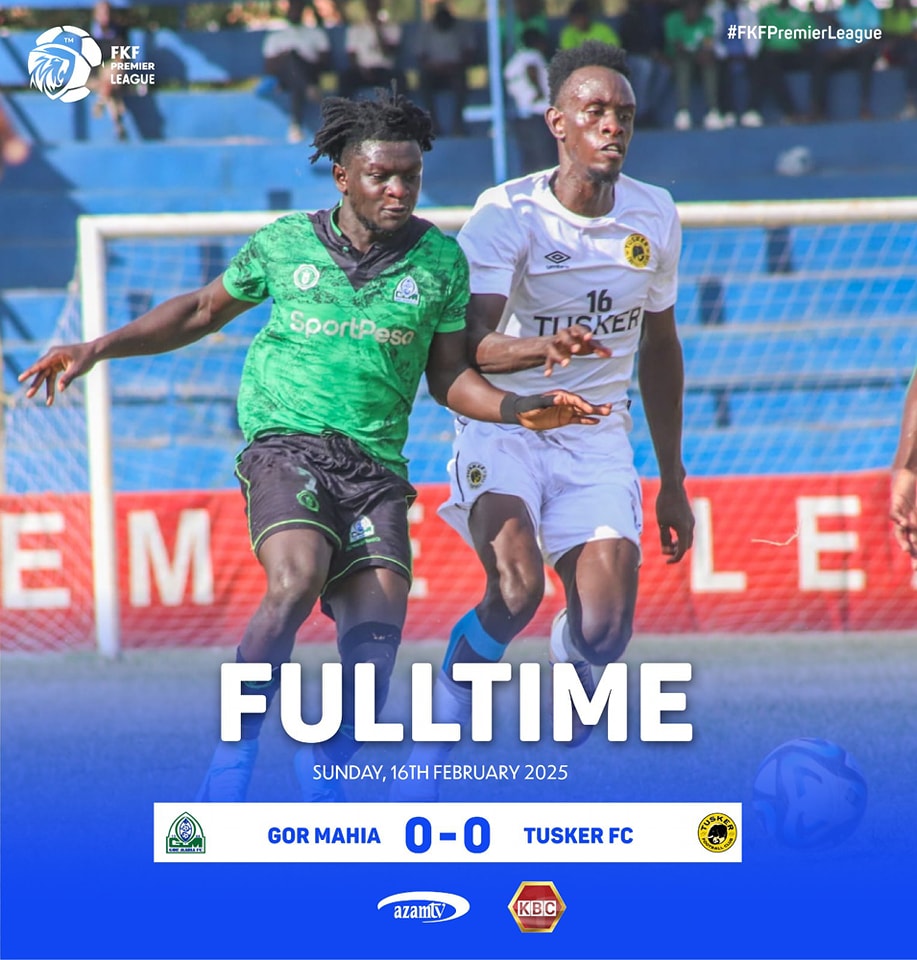 FKF Premier League: Gor Mahia and Tusker FC drop points in title race