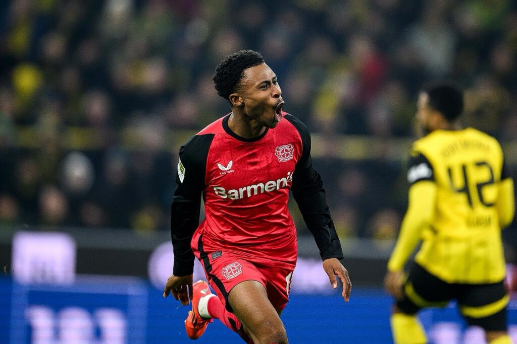 Nigeria star Nathan Tella on target for Leverkusen as Guirassy notches for Borussia Dortmund