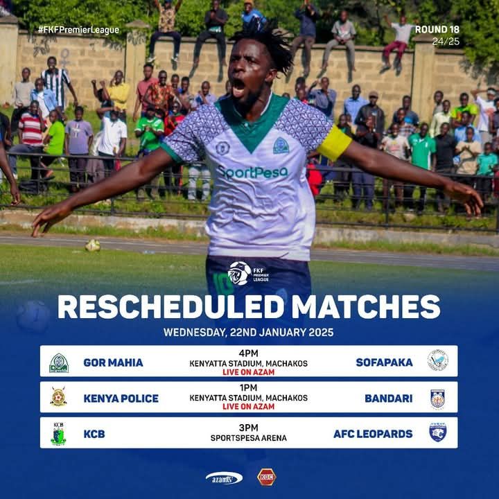 FKF Premier League: Gor Mahia face Sofapaka, as KCB host AFC Leopards