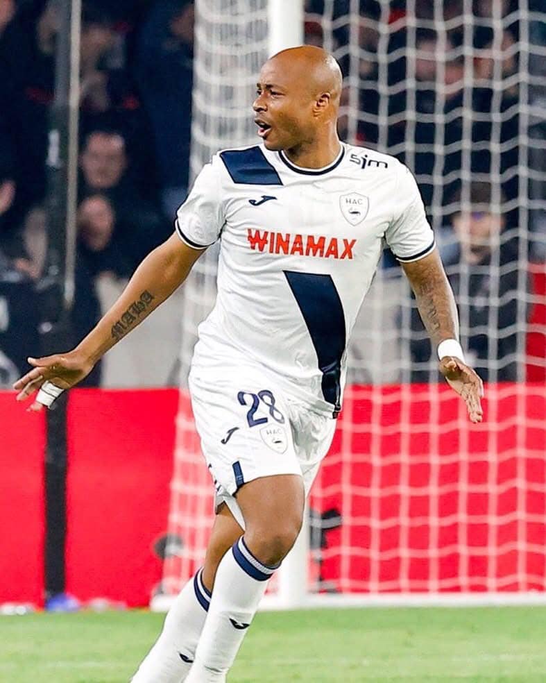 Ghana captain Andre Ayew nets third goal of the season as Le Havre hold Angers