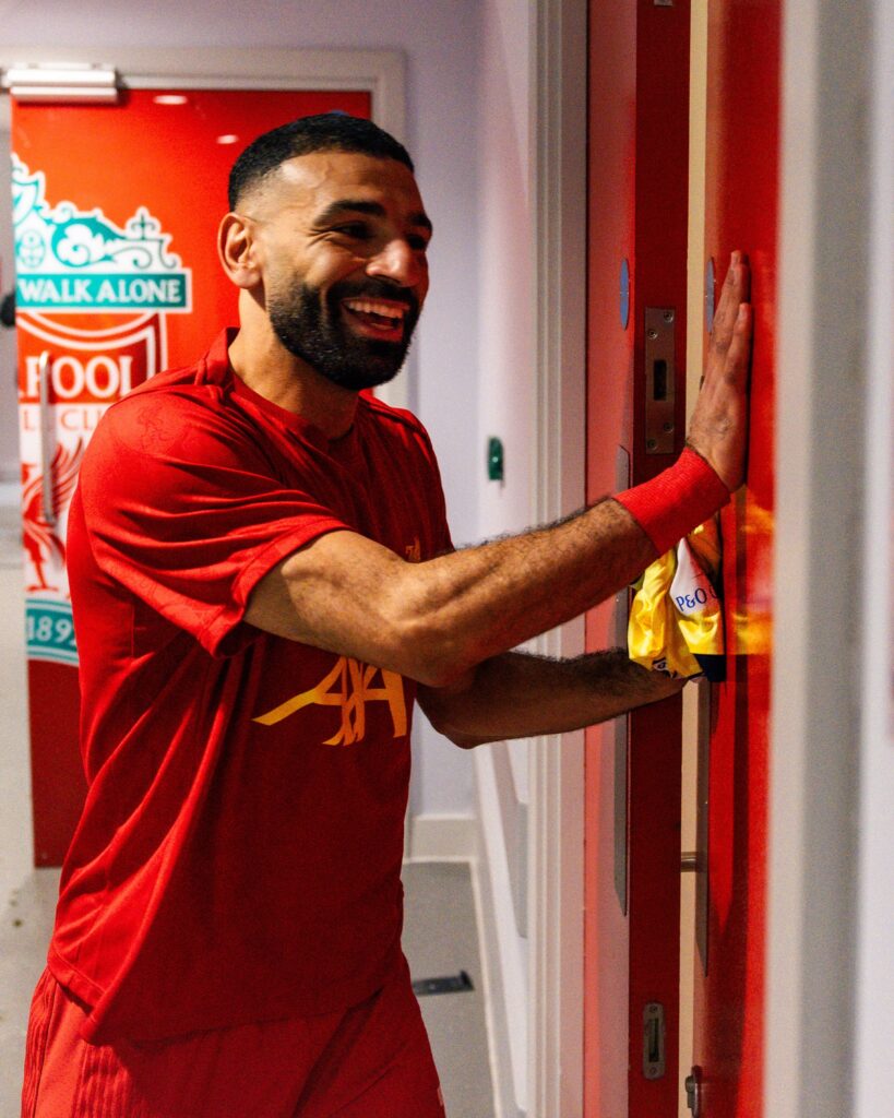Salah delighted to equal ‘legend’ Sergio Aguero record after Liverpool brace
