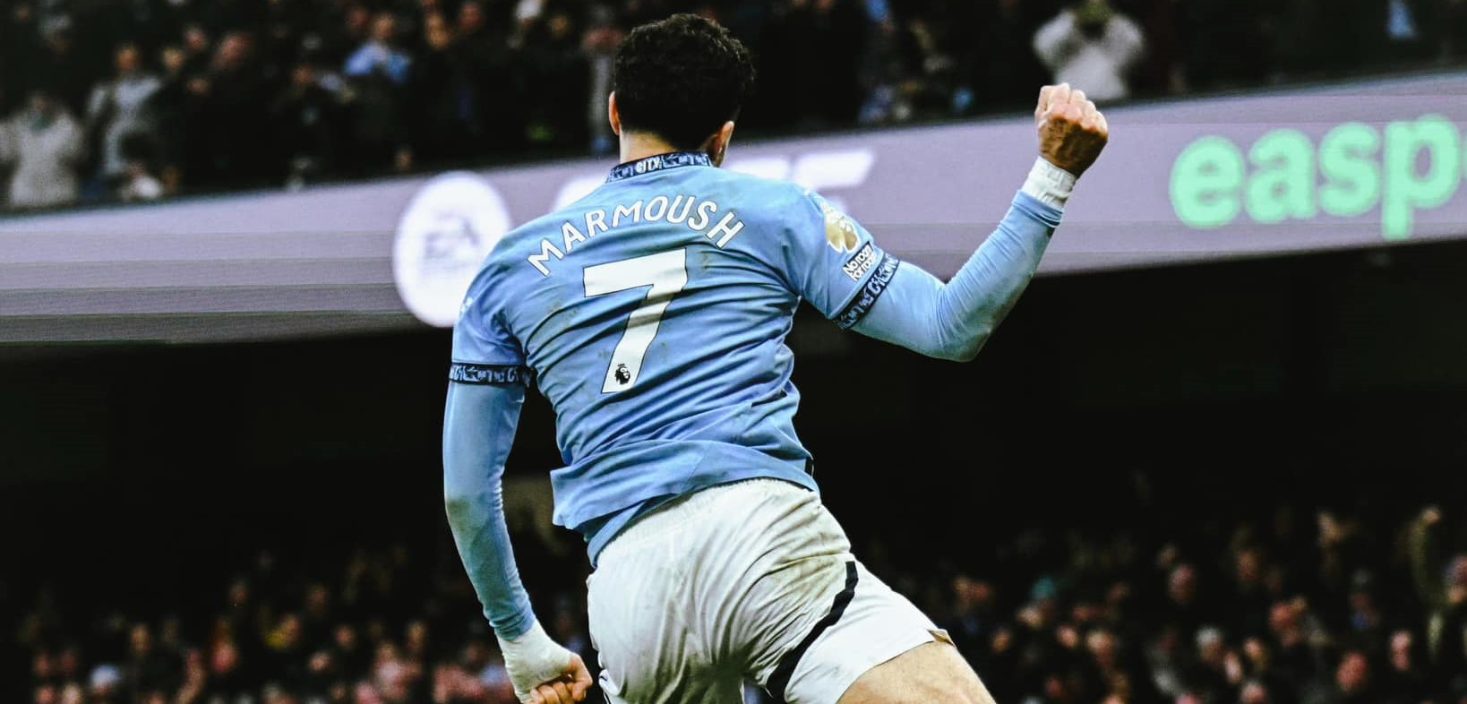 Omar Marmoush with a stunning goal as Manchester City move back into third
