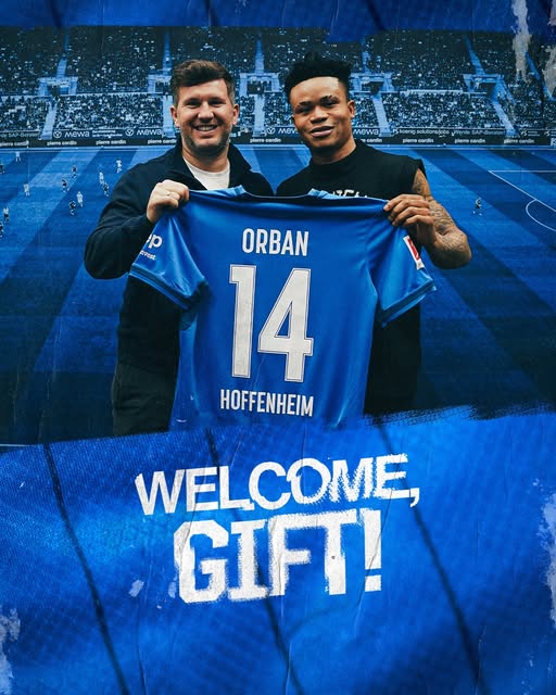 Nigeria forward Gift Orban seals transfer to Bundesliga club TSG Hoffenheim
