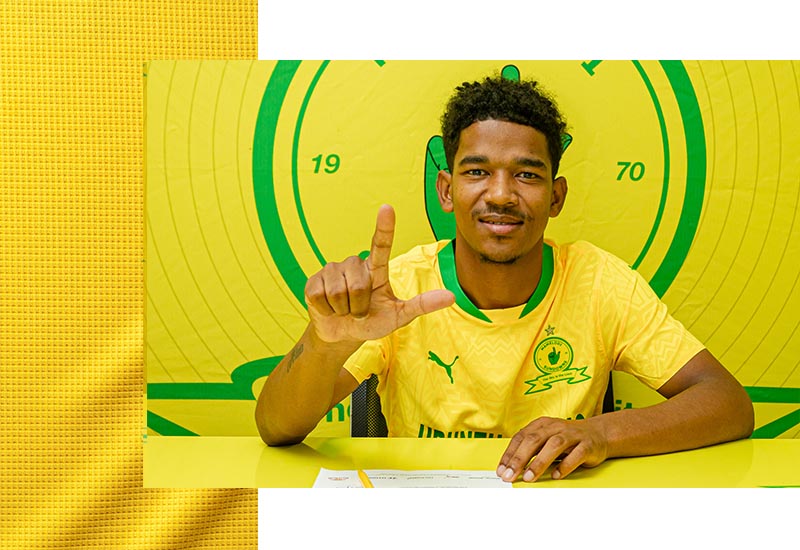Jayden Adams: Sundowns midfielder reacts to first career trophy