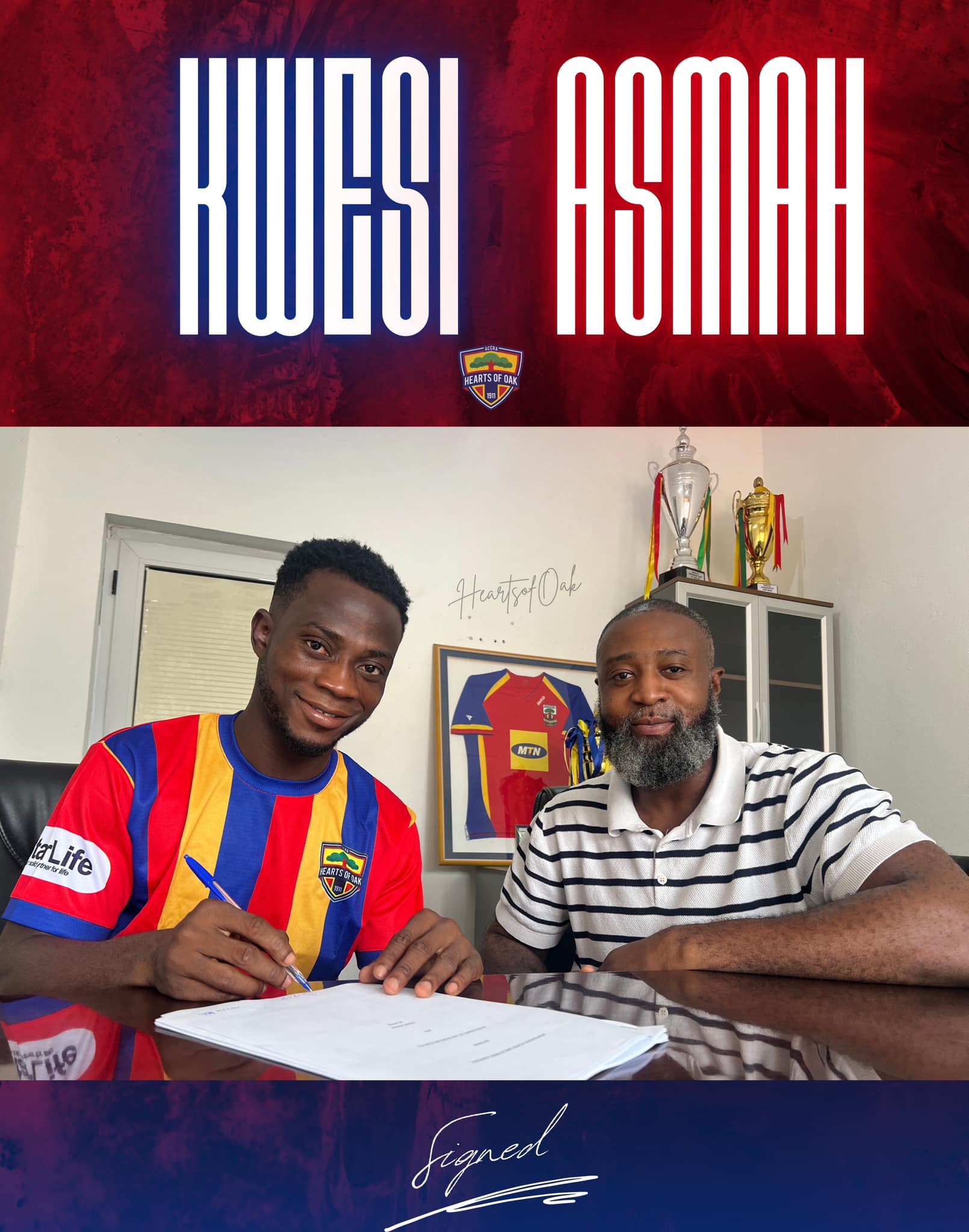 Kwesi Asmah: Hearts of Oak midfielder reveals what motivated him to join the Ghanaian giants