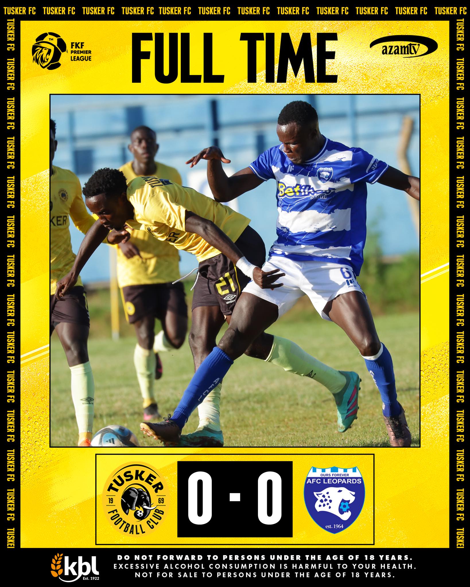 Tusker slip again after AFC Leopards stalemate in FKF Premier League