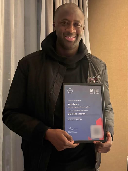 Yaya Toure gains UEFA Pro license to coach or manage club or national team