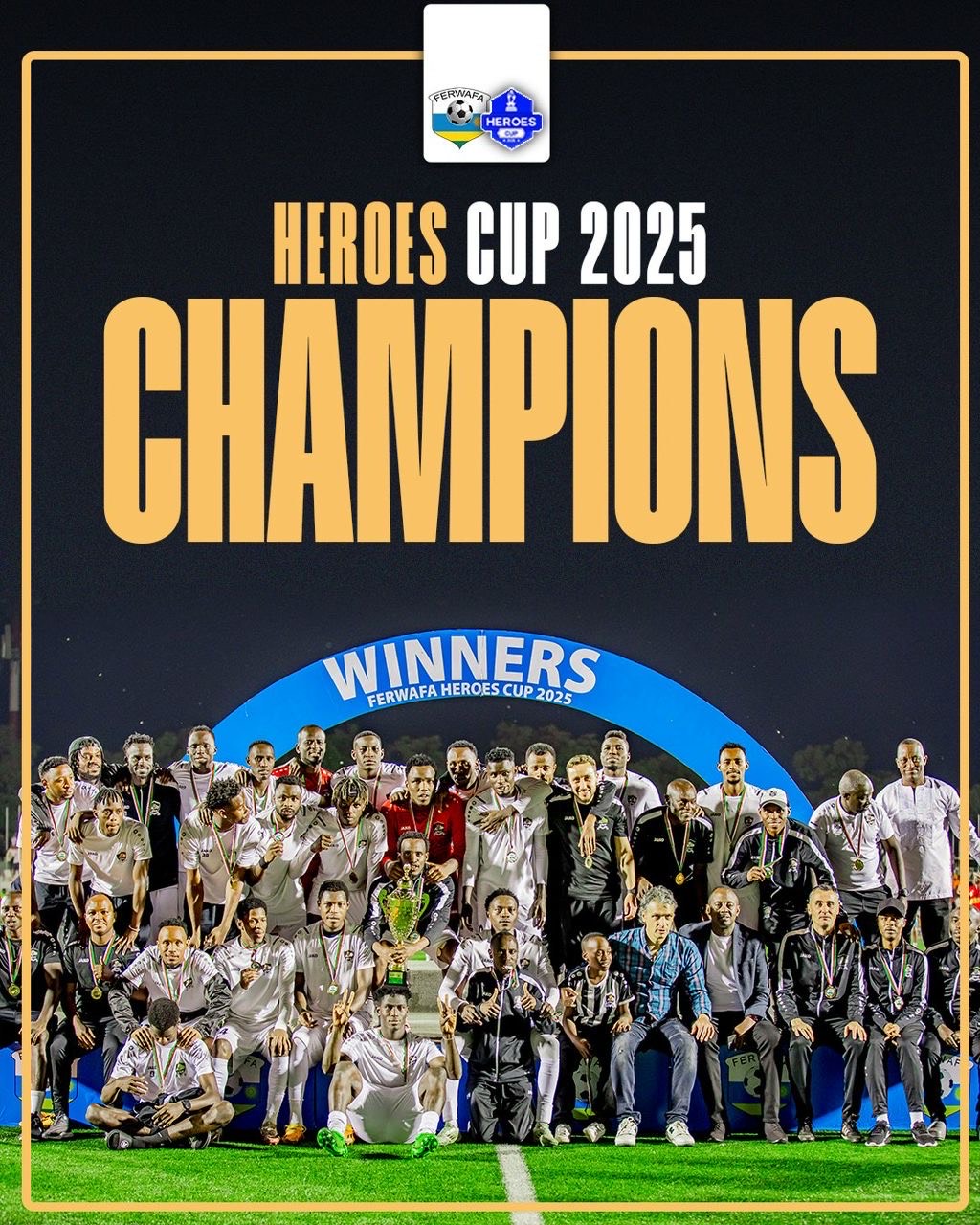 Omedi and Kiwanuka secure first silverware at APR FC with Heroes Cup victory