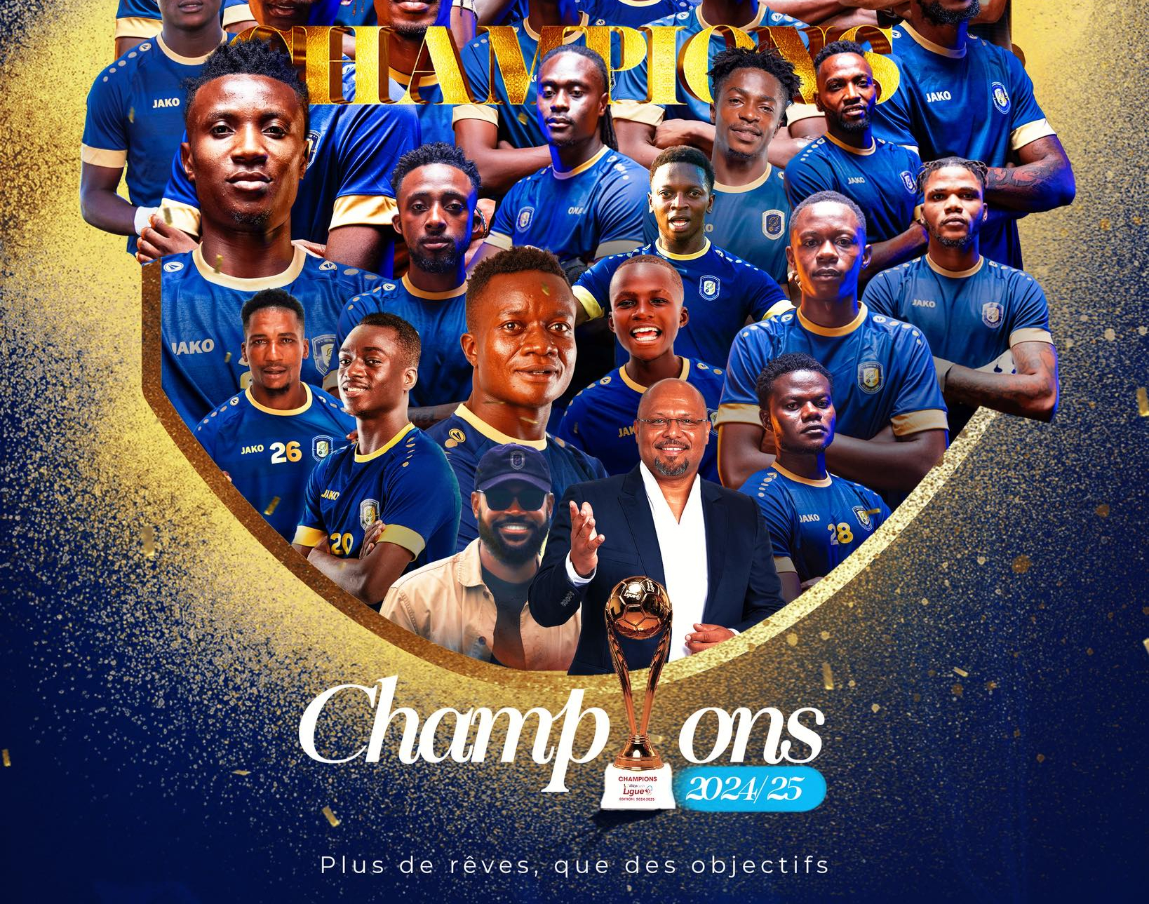 Linafoot: Aigles du Congo complete shock maiden title after draw with TP Mazembe