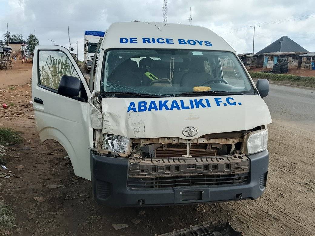 Abakaliki FC involved in road accident on return home from cup final