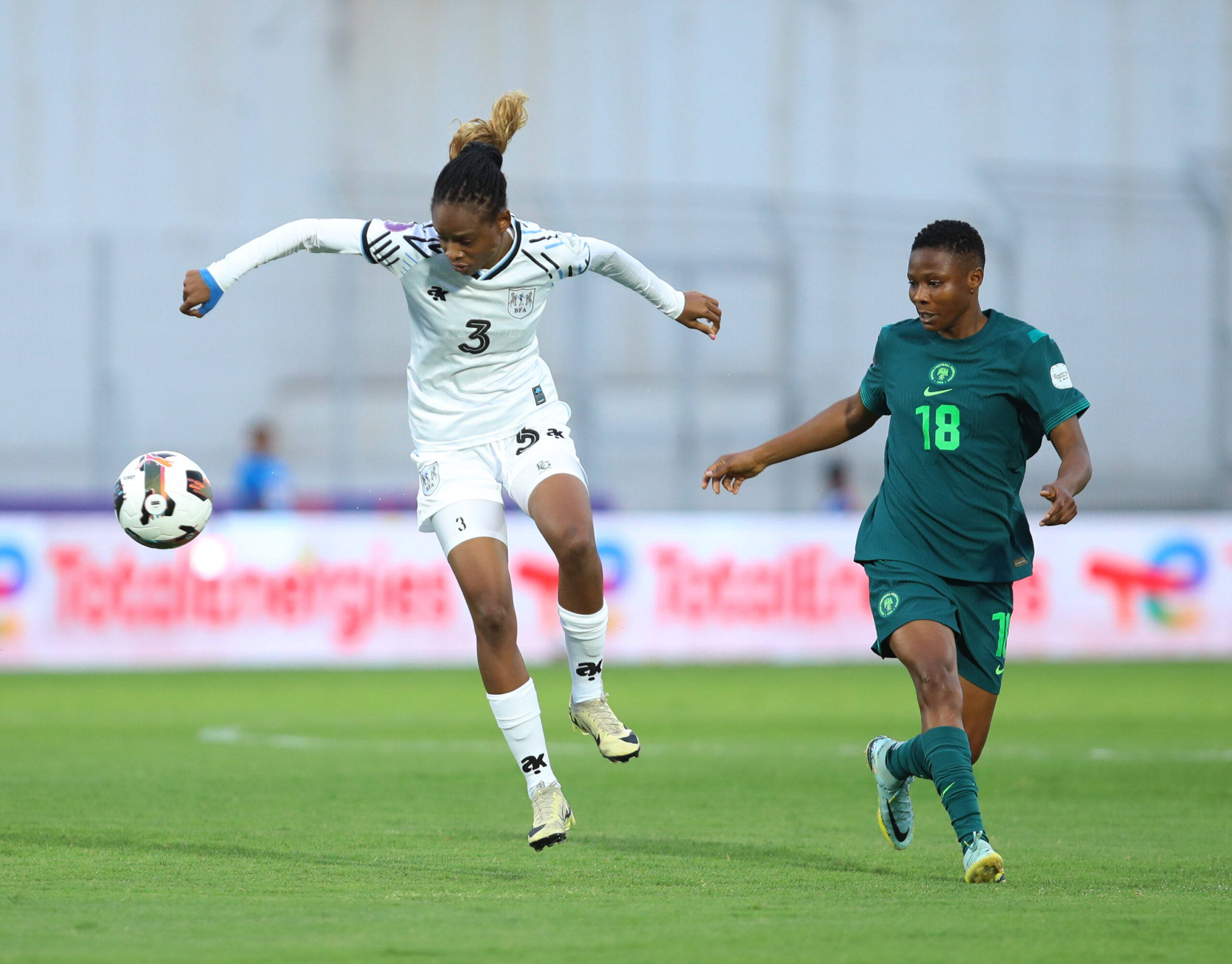 Nigeria overcome stingy Botswana to remain perfect, qualify for WAFCON quarters