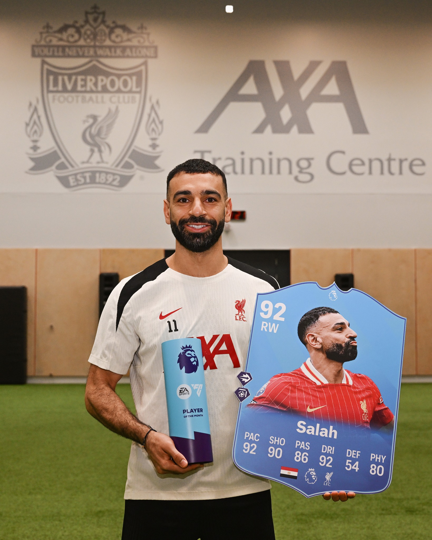 Mohamed Salah wins record-equaling seventh Premier League Player of the Month award
