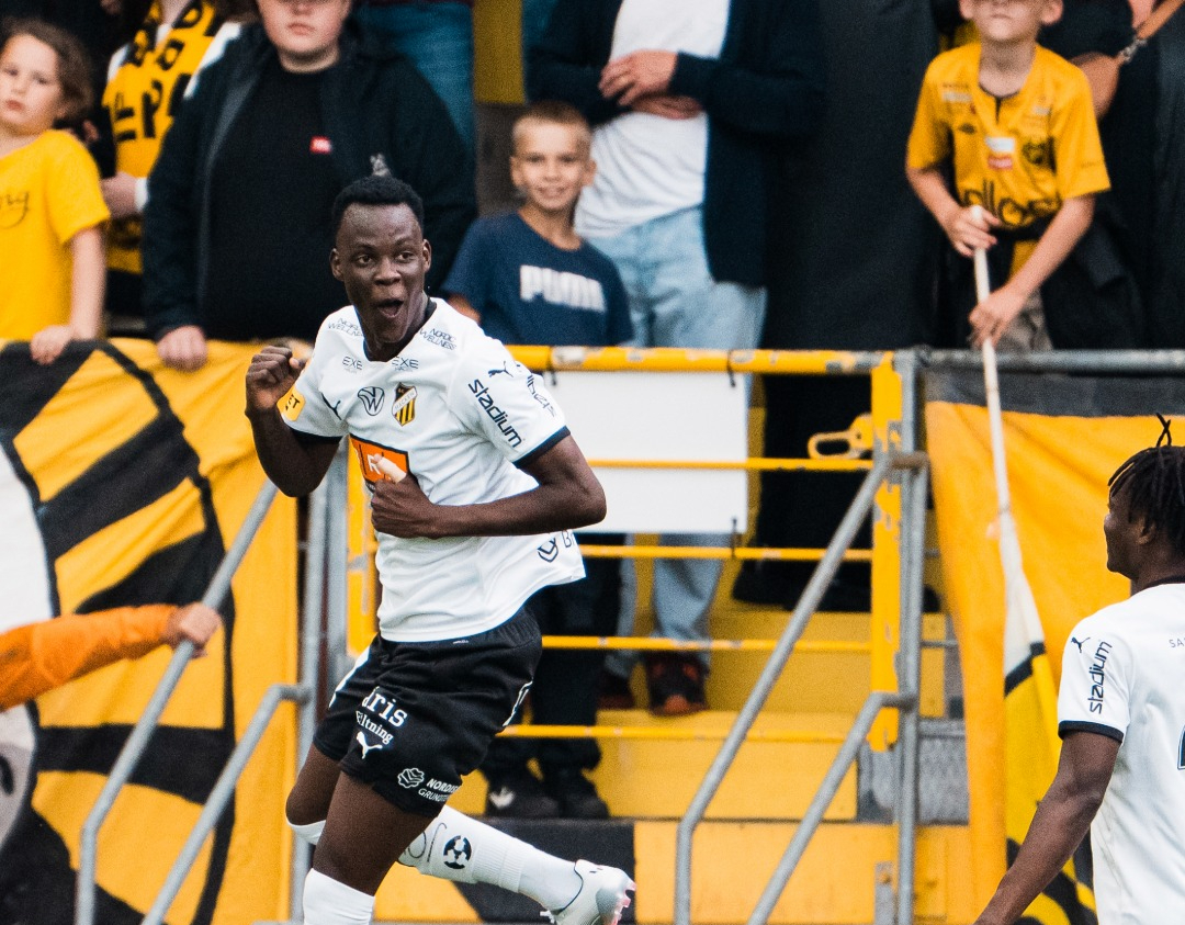 John Paul Dembe scores his first two Allsvenskan goals in BK Hacken victory