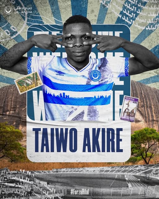 Nigerian Youngster Akiri Temple Taiwo joins Sudanese side Al-Hilal