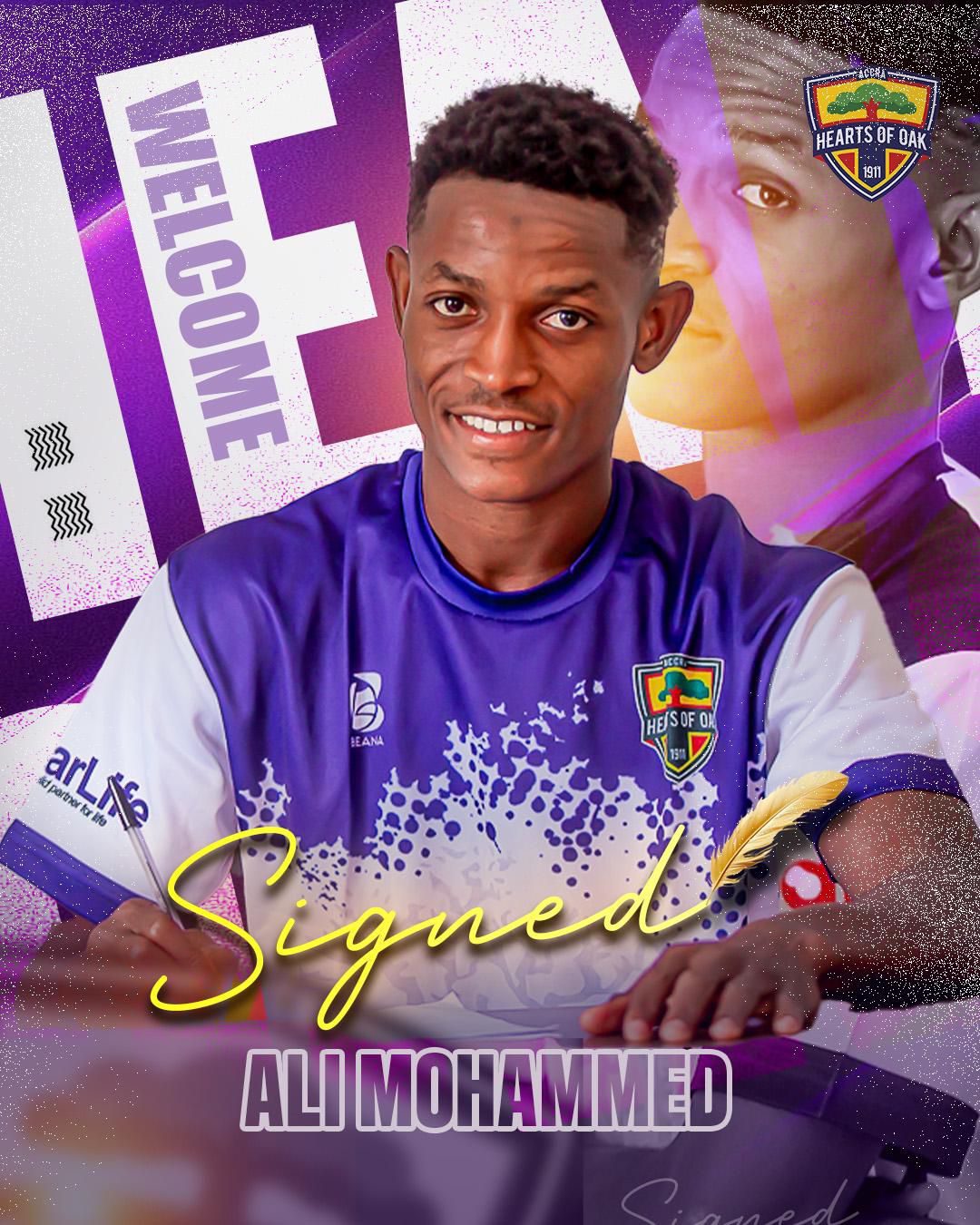 Ghana giants Hearts of Oak capture top centre back Ali Mohammed
