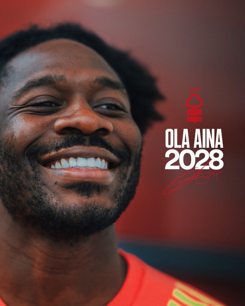 Nottingham Forest extends Ola Aina contract