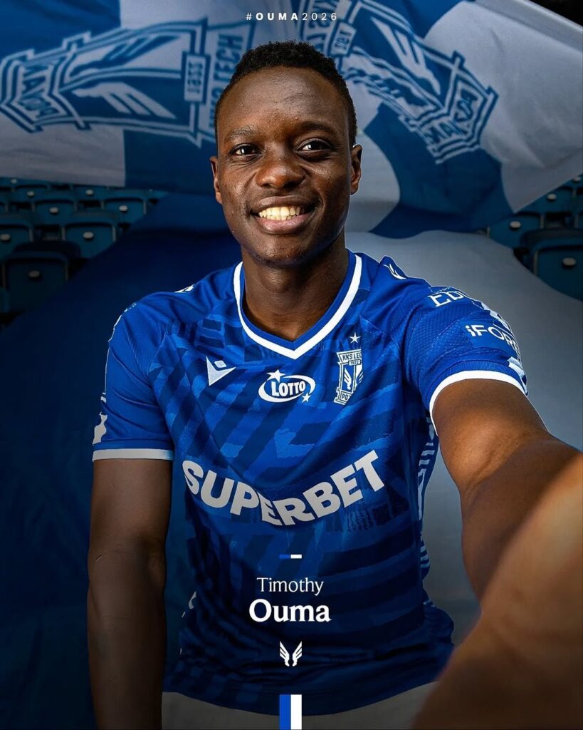 Kenya’s Timothy Ouma loaned out to Polish giants Lech Poznan from Slavia Prague