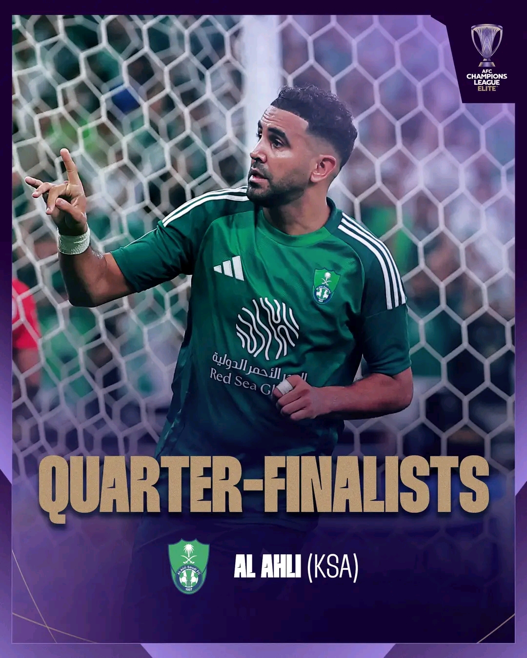 AFC Champions League: Mahrez double leads Al Ahli to the quarterfinals
