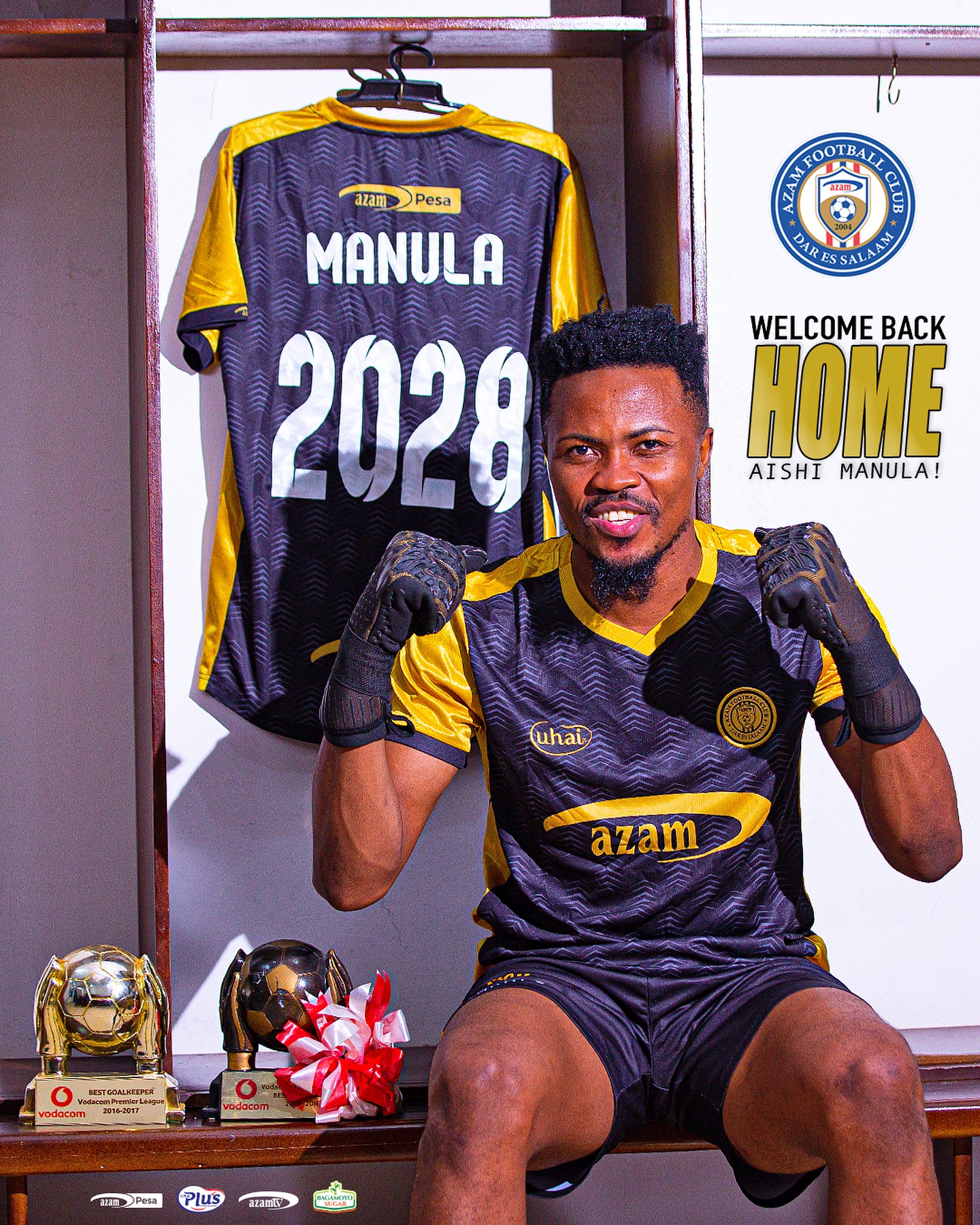 Aishi Manula returns to Azam FC after leaving Simba SC