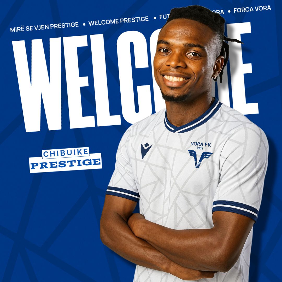 Albanian side Vora FC secures Nigerian defensive talent Chibuike Prestige on Loan