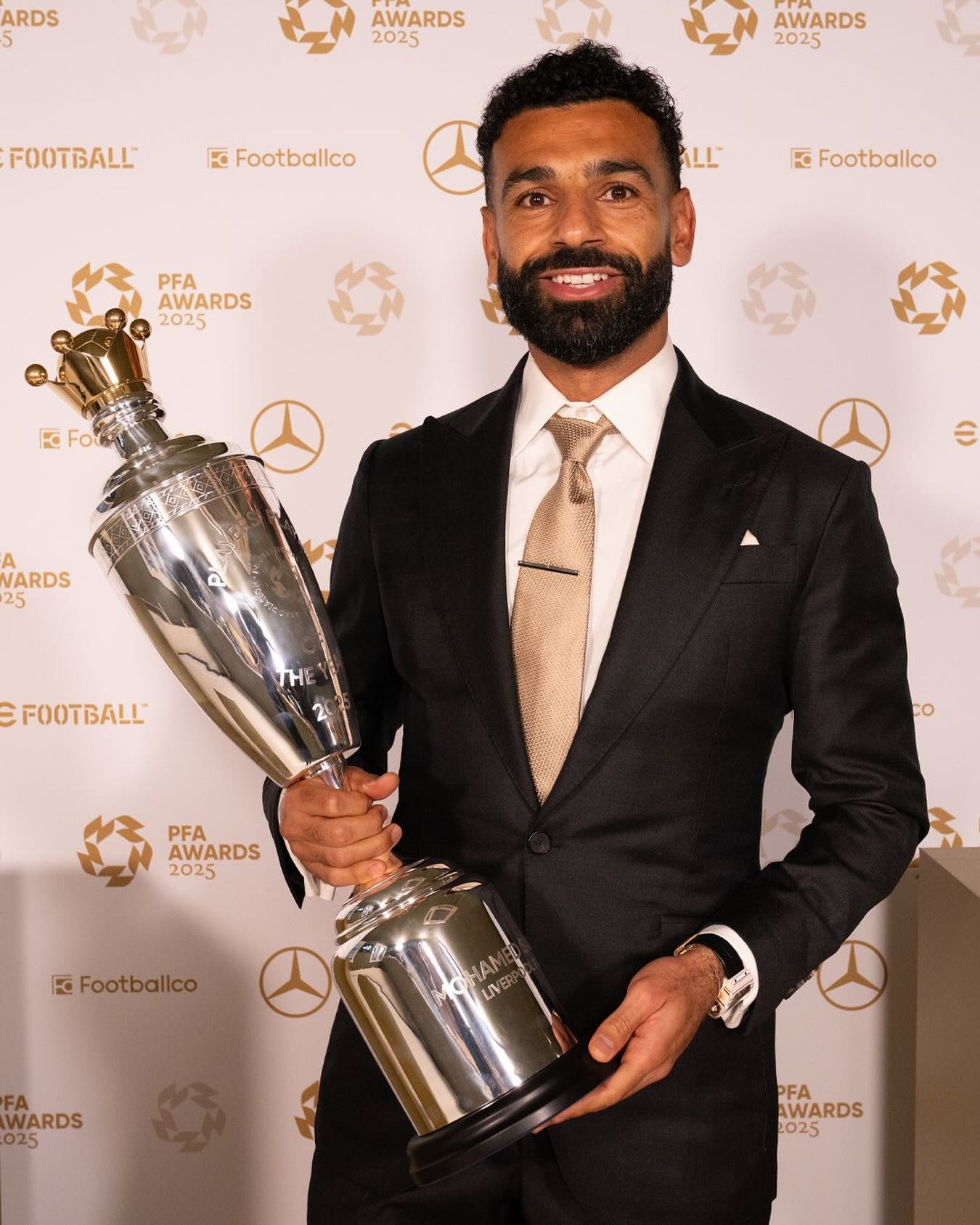 Mohamed Salah makes history again, wins third PFA Player of the Year award